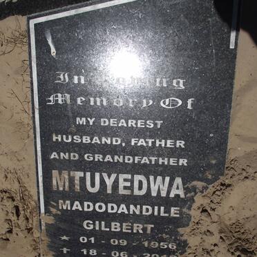 MTUYEDWA Madodandile Gilbert 1956-2012