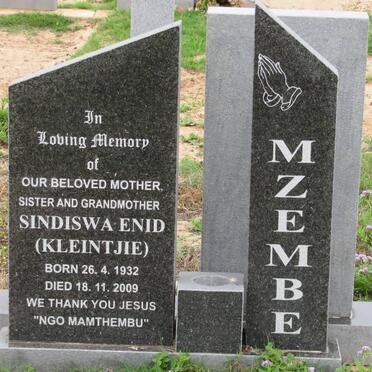 MZEMBE Sindiswa Enid 1932-2009