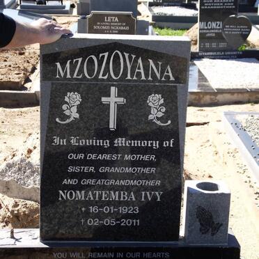 MZOZOYANA Nomatemba Ivy 1923-2011