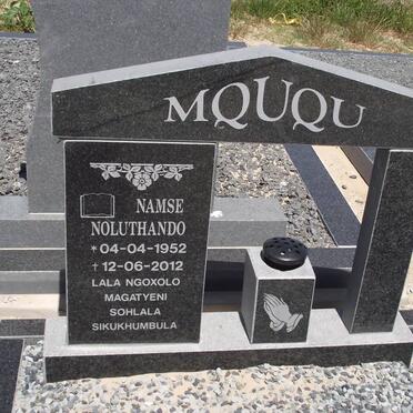 MQUQU Namse Noluthando 1952-2012