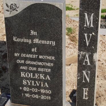 MVANE Koleka Sylvia 1950-2011