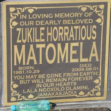 MATOMELA Zukile Horratious 1981-2009