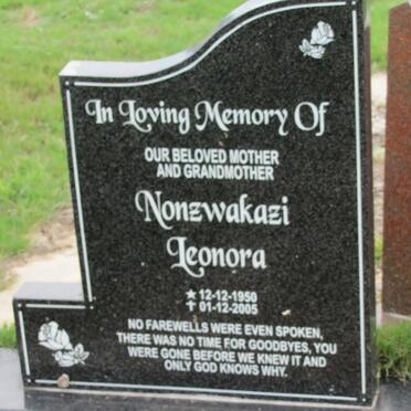 MASHIYA Nonzwakazi Leonora 1950-2005