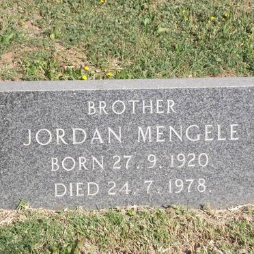 MARIST Jordan Mengele 1920-1978
