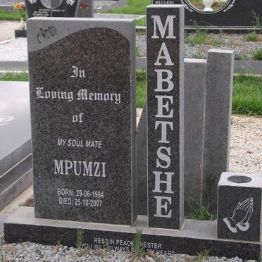 MABETSHE Mpumzi 1964-2007