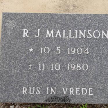 MALLINSON R.J. 1904-1980