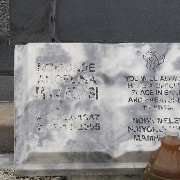 MAZANTSI Nomonde Angelina 1947-2005