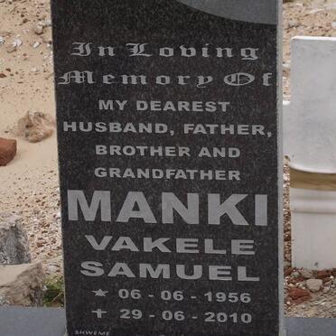 MANKI Vakele Samuel 1956-2010