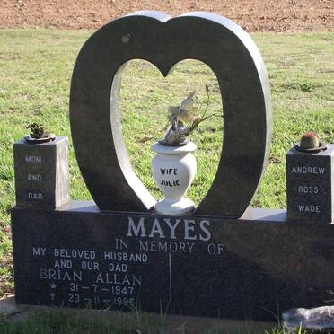 MAYES Brian Allan 1947-1996