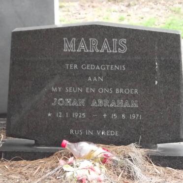 MARAIS Johan Abraham 1925-1971