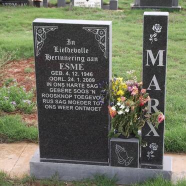 MARX Esmé 1946-2009