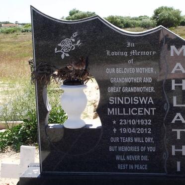 MAHLATHI Sindiswa Millicent 1932-2012