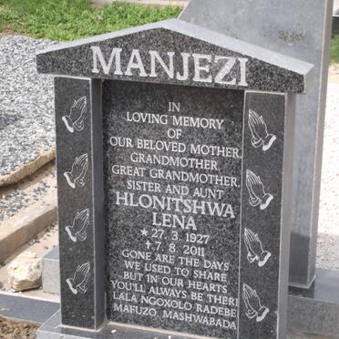 MANJEZI Hlonitshwa Lena 1927-2011