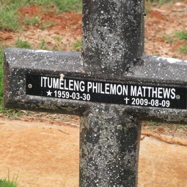 MATTHEWS Itumeleng Philemon 1959-2009