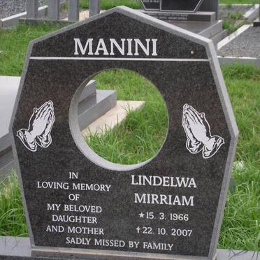 MANINI Lindelwa Mirriam 1966-2007