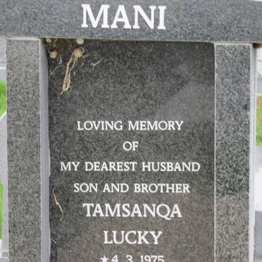 MANI Tamsanqa Lucky 1975-2008