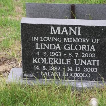 MANI Linda Gloria 1963-2002 :: MANI Kolekile Unati 1982-2003
