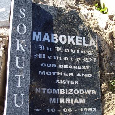 MABOKELA Ntombizodwa Mirriam 1953-2011
