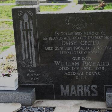 MARKS William Richard -1979 &amp; Daisy Cecilia -1964 