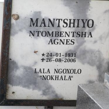 MANTSHIYO Ntombentsha Agnes 1931-2006