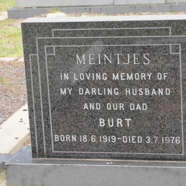 MEINTJIES Burt 1919-1976