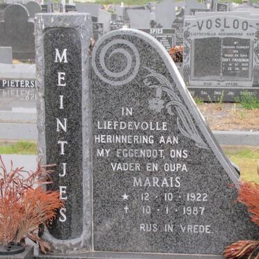 MEINTJES Marais 1922-1987