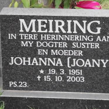 MEIRING Johanna 1951-2003