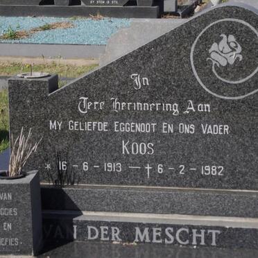 MESCHT J.M., van der 1913-1982