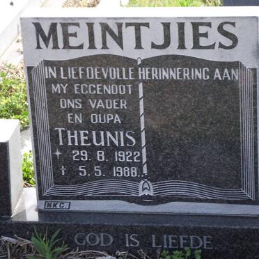 MEINTJIES Theunis 1922-1988