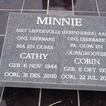 MINNIE Cobin 1936-2008 &amp; Cathy 1944-2000
