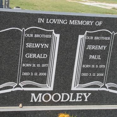 MOODLEY Selwyn Gerald 1977-2006 :: MOODLEY Jeremy Paul 1979-2006