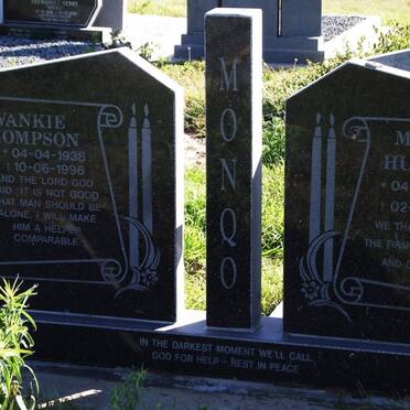 MONQO Wankie Thompson 1938-1996 &amp; Mandisa Hubertha 1942-2010