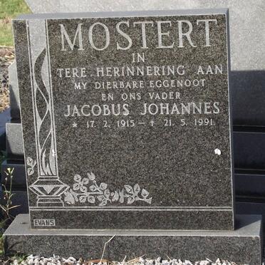 MOSTERT Jacobus Johannes 1915-1991