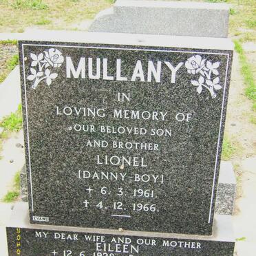 MULLANY Lionel 1961-1966 :: QUINTAL Eileen, de 1928-1981