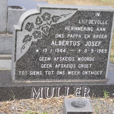 MULLER Albertus Josef 1944-1989