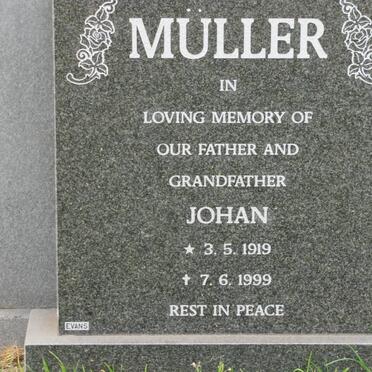 MULLER Johan 1919-1999