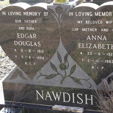 NAWDISH Edgar Douglas 1913-1994 &amp; Anna Elizabeth 1924-1983