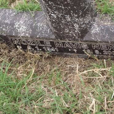NEKILE Nozile Mavis 1941-2008