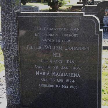 NEL Pieter Willem Johannes 1918-1967 &amp; Maria Magdalena 1924-1985