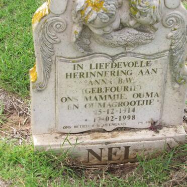 NEL Anna B.W. nee FOURIE 1914-1998