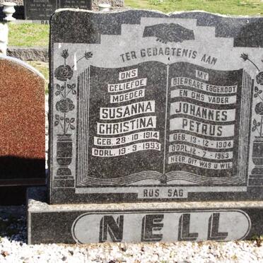 NELL Johannes Petrus 1904-1963 &amp; Susanna Christina 1914-1993