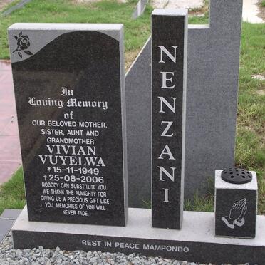 NENZANI Vivian Vuyelwa 1949-2006
