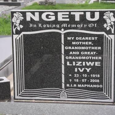 NGETU Liziwe Ivy 1918-2008