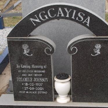 NGCAYISA Tozamile Johnson 1937-2001