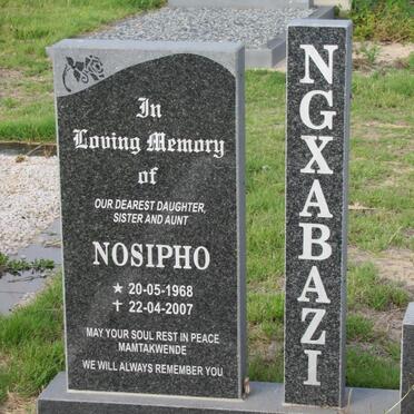 NGXABAZI Nosipho 1968-2007