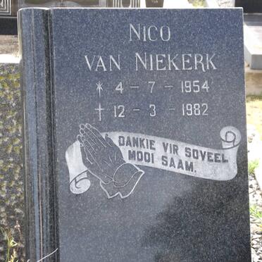 NIEKERK Nico, van 1954-1982