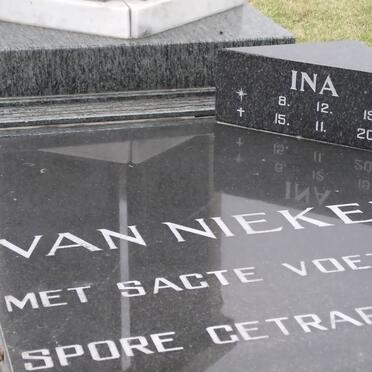 NIEKERK Jacomina Hendriena, van 1949-2002