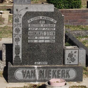 NIEKERK Hermanus Steyn, van 1901-1964