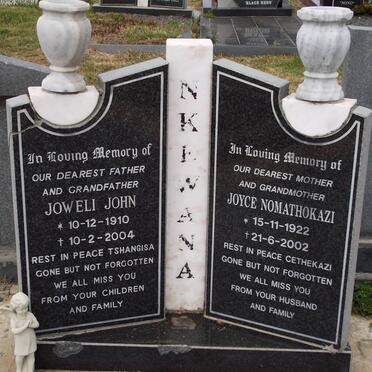 NKEWANA Joweli John 1910-2004 &amp; Joyce Nomathokazi 1922-2002