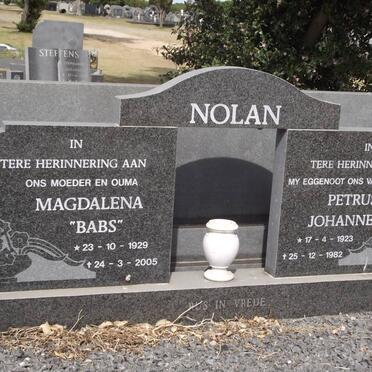 NOLAN Petrus Johannes 1923-1982 &amp; Magdalena 1929-2005